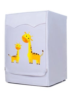 Buy Oxford Waterproof Front load Washing Machine Cover Giraffa in UAE