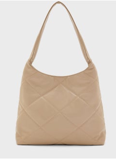 اشتري Quilted Slouchy Shoulder Bag في الامارات