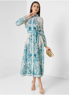 Buy Abstract Print Dress in UAE