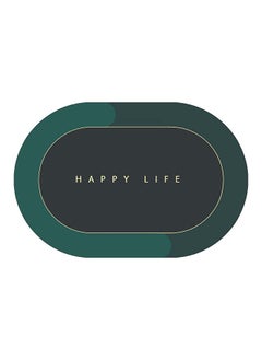 اشتري Status Contract Happy Life Water Absorbing Mat For Bathroom Quick Dry Rubber Backed Anti-Slip Floor Mat Non Slip Mat For Home, Kitchen (40 X 60 Cm) (D4) في الامارات