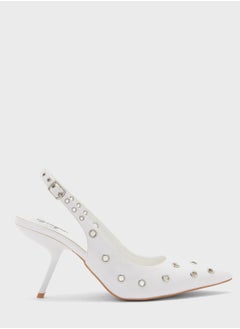 اشتري Pointed Toe Eyelet Slingback Pumps في السعودية