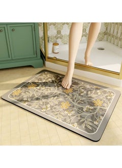 اشتري Diatom Bath Mats,Anti-Slip Bathroom Floor Mats and Quick Dry Bath Rug 40x60cm في الامارات