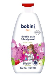 Buy Bobini Apple Scent Fun Bubble Bath and Body Wash for Kids 500 ml in Egypt