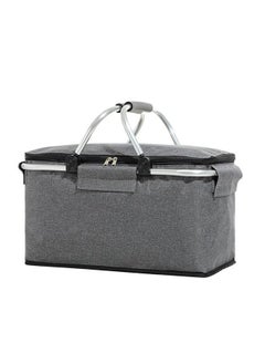 Buy Outdoor Thermal Insulation Picnic Basket Foldable Portable Storage Basket in UAE