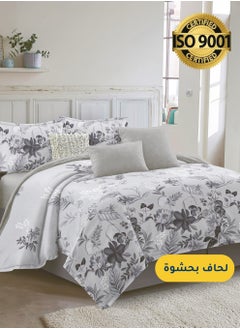 Buy Microfiber Printed Comforter Sets, Fits 120 x 200 cm Single Size Bed, 4 Pcs, With Soft Filling, Celine Series in Saudi Arabia