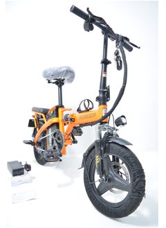 Buy Electric Bike 48 Volts 12,000 Amps Speed of 40 Kilometers Per Hour Foldable with a Front Light a Rear Light and a Battery That can be Easily Removed and Installed in Saudi Arabia