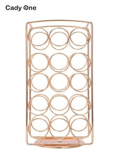 Buy Coffee Capsule Holder Rose Gold 30x15cm in Saudi Arabia