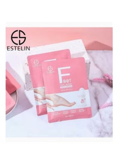 Buy Rose Exfoliating 1 pair Foot Peel Mask 40g/pair in Saudi Arabia