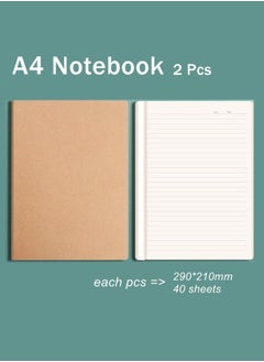 Buy 2 Pcs A4 Lined Notebook in UAE