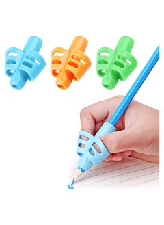 Buy COOL BABY Pencil Grip Children's Handwriting Pencil Grip Children's Writing Assistance Grip Set Preschoolers Posture Correction Tool Hollow Ventilation Design 3-Pack in UAE