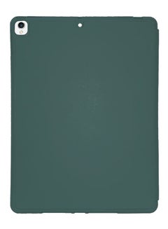 Buy Protective iPad Air 3 10.5" (3rd Gen) 2019, Slim Stand Hard Back Shell Smart Cover Case With Pencil Holder -Dark Green in UAE