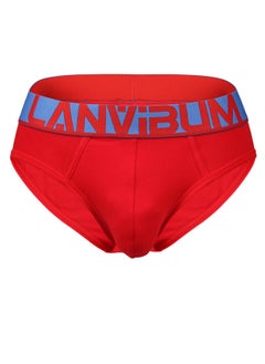 اشتري Cotton Mid-rise Men's Underwear Red في السعودية