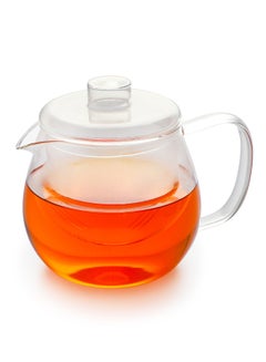 Buy 1200ml Borrosilicate Glass Kettle and Teapot with Infuser - Serves Hot & Cold Beverages Tea, Coffee, Milk Tea and Kambucha in UAE