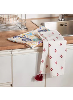 Buy Al Bahar 2-Piece Kitchen Towel Set - 50x70 cm in Saudi Arabia