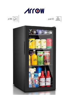 اشتري Single Door Display Refrigerator - 4.5 Feet - 90 Liters - Black - RO-100SCH في السعودية