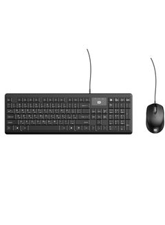 Buy Keyboard & Mouse Combo Office Multimedia USB – AR / EN | Black in Egypt
