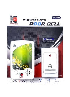 Buy Wireless Door Bell High and Clear Volume ET-1232 DC operated with 100 Meter Range with Batery in UAE