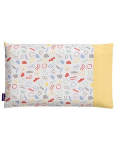 Buy ClevaFoam Pram Pillow Case - Yellow/Grey in UAE