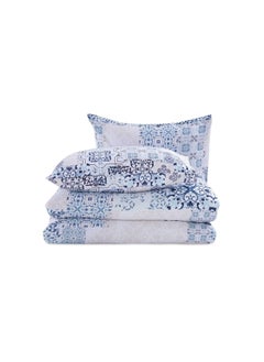 اشتري Victorian 3-piece Comforter Set 160x220cm - Blue في الامارات