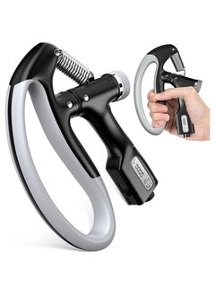 Buy 1Pcs Adjustable R Shaped Grip Strength Trainer, 10-100 kg Electronic Forearm Strengthener, Hand Grippers for Men, Hand Exerciser for Strength Muscle Building and Injury Recovery for Athletes in Saudi Arabia