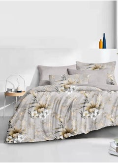 Buy Microfiber Printed Comforter Sets, Fits 120 x 200 cm Single Size Bed, 4 Pcs, With Soft Filling, Celine Series in Saudi Arabia