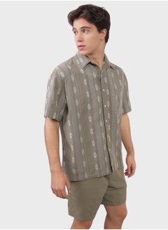 Buy Printed Short Sleeve Poolside Shirt in UAE