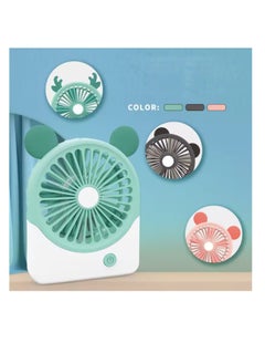 اشتري Portable Fan Animal Shaped Cute Mini Fan Low Noise Fan USB Rechargeable Small Desk Fan Personal Fan For Desk Office, Home, Outdoor في الامارات