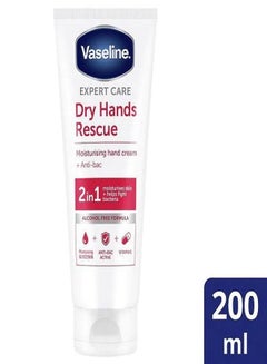 Buy Vaseline Expert Care Dry Hands Rescue Moisturizing 2in1 Hand Cream 200ml in UAE