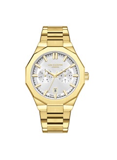 Buy Lee Cooper Men's Watch, Multi Function Display and Metal Strap - LC08018.130, Gold in UAE