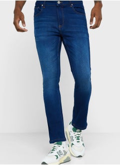 Buy Slim Fit Washed Jeans in UAE