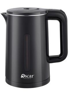 Buy OSCAR | Electric Kettle | Model: OKT18LSBK | 1.8L Capacity | Anti Dry Burning Function | Safety Locking Lid | 1.5 kW Heating Element | Durable and Efficient for Home Use in Saudi Arabia