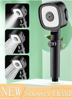 اشتري Filtered Shower Head with Handheld, High Pressure Water Flow and Multiple Spray Modes Shower Head with Filter, Power Wash for Hard Water, Showerhead with ON/OFF Switch for Pets Bath في السعودية