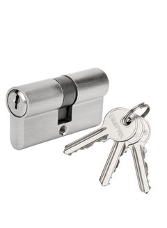 Buy Geepas Mortise Cylinder 60 MM, Double Cylinder For Mortise Lock Body, With 3 Normal Keys, Anti Corrosive Material Of Body, Easy Installation With M5 Screw, Non Repetitive Combination Keys in UAE