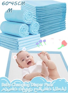 Buy 45*60CM Changing Diaper Pads Disposable Baby Diapers 5-Layer Protection Ventilation Waterproof Leak Proof Rapid Drying Blue Hospital Pad in Saudi Arabia