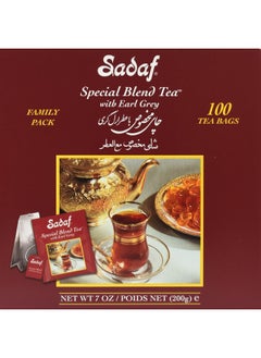 اشتري Sadaf Earl Grey Tea Bags | Special Blend Earl Grey Ceylon Black Tea | Product harvested in Sri Lanka | 100 bags (pack of 1) في الامارات