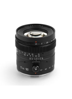 اشتري TTArtisan 50mm F1.4 Tilt Manual Lens Large Aperture Full Frame Tilt Portrait Lens Compatible with Sony E-Mount Mirrorless Cameras a7 a7II a7III a7R a7RII a7RIII a7RIV a7S a7SII a9 a7C في الامارات