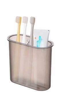 اشتري Toothbrush Holder, Wall Mount Toothbrush Holder for Bathroom - Self Adhesive Wall Mounted Tooth Brush Holder for Electric Toothbrush, Toothpaste, Razor في الامارات