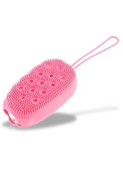 اشتري ECVV Silicone Body Scrubber Bath Brush for Women Men Kids Baby Massage Exfoliating Bath Body Brush Scrubber for Deep Cleaning Double-sided Shower Loofah - Assorted في الامارات