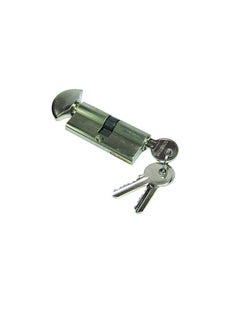 Buy Bathroom Cylinder with Key 70 MM Stainless Steel Finish in UAE
