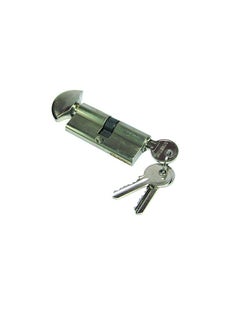 Buy Bathroom Cylinder with Key 70 MM Stainless Steel Finish in UAE