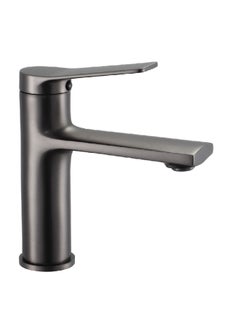 Buy Durable Modern Design Single Handle Solid Brass Basin Mixer Gun Grey 1 x 1 x 1 cm JS-622501GG in Saudi Arabia