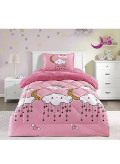 Buy Soft and Fluffy Medium Fill Velvet Crib Bedding Set 3pcs Reversible Bedspread One Size for Boys Girls Fashion Print and Double Side Stitched Pattern Soft and Breathable in Saudi Arabia