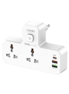 Buy SC2311 20W 2 Port + 1 PD + 1 QC3.0 + 1 USB Universal Power Socket with Touch-control Night Lamp in UAE