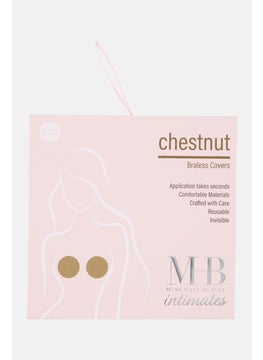 Buy 1 Pair Reusable Nipple Cover, Chesnut in UAE