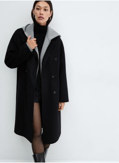 Buy Button Detail Longline Coat in Saudi Arabia