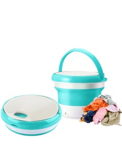 اشتري 7L large Capacity Portable Foldable Mini Washing Machine Small Bucket Laundry Washer Socks في الامارات