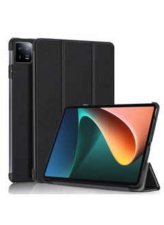 اشتري Smart Tablet Case for Xiaomi Pad 6/ Xiaomi Pad 6 Pro Lightweight Trifold Stand Smart Case Cover with Auto Wake/Sleep Black في السعودية