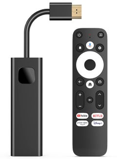 Buy Android TV Stick, Google Certified Stick 4K Streaming Device Google Chromecast Smart TV Stick High Definition Streamer with HDMI Cable and Voice Search Remote for Netflix Certified, Google Assistant in UAE