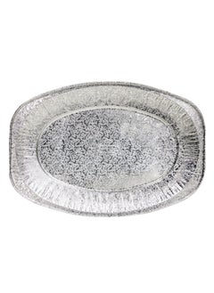 Buy 10-Piece Aluminium Platter Silver Small in UAE