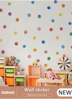 Buy Polka Dot Wall Decal for Kids, PVC Waterproof Decals, Wall Stickers for Kids Room, DIY Art Decal for Children Baby Kids Boy Girl Bedroom Decoration in Saudi Arabia